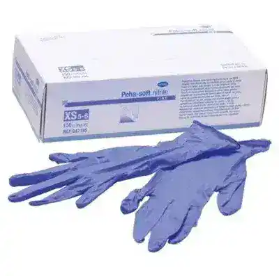 Guantes de nitrilo Peha-soft en caja, ideales para uso odontológico, ofreciendo protección y precisión en procedimientos dentales.