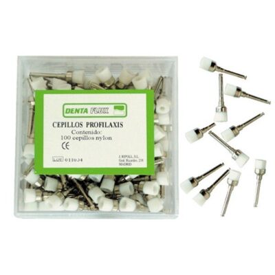 Cepillos profilaxis dentales de nylon para limpieza dental, accesorios odontológicos personalizados de alta calidad.