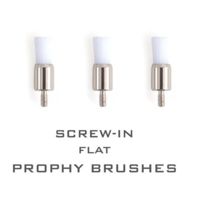 Screw-in brochas de protesis, personalizadas y planas para odontología, adaptadas para restauraciones dentales, alta precisión en el cuidado bucal, disponibles en EXAmedic.