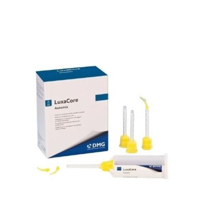 LuxaCore automix para restauraciones odontológicas personalizadas, alta precisión en colocación y compatibilidad con diferentes tipos de materiales dentales.