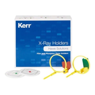 Kerr X-Ray Holders para soluciones dentales, accesorios para el posicionamiento en radiografías dentales, compatibles con productos odontológicos personalizados.