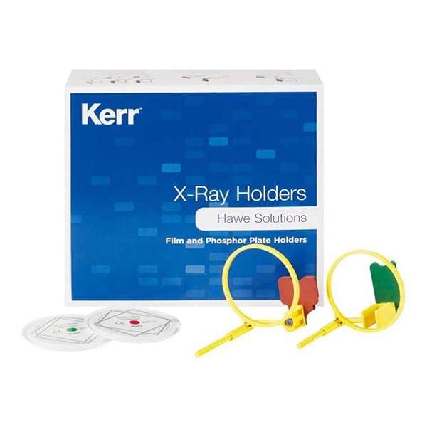 Kerr X-Ray Holders para soluciones dentales, accesorios para el posicionamiento en radiografías dentales, compatibles con productos odontológicos personalizados.