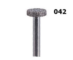 Pulidor odontológico personalizado con cabezal de diamantes para acabados precisos en trabajos dentales.