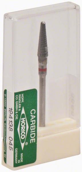 Huésped de odontología Carbide en caja de plástico transparente, ideal para procedimientos dentales y restauraciones personalizadas.