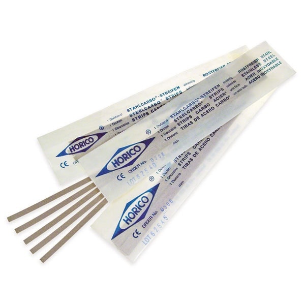 Archivo de instrucciones para esterilización de instrumentos odontológicos en formato de tiras indicadoras de autoclave, personalizadas para clínicas dentales.