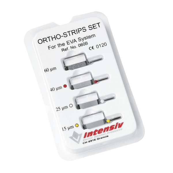 Ortho-strips set para sistemas de EVA, herramientas odontológicas personalizadas para ajustes precisos en tratamientos dentales.