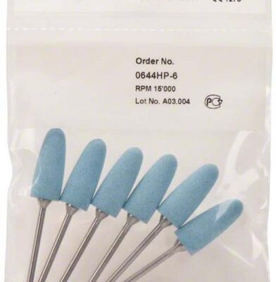 Acril Poller en paquete con herramientas odontológicas personalizadas para tratamientos dentales de alta precisión.