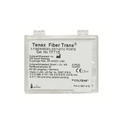 Postes estéticos de fibra resina Tenax Fiber Trans para odontología, personalizados y de alta calidad, ideales para restauraciones y trabajos dentales especializados.