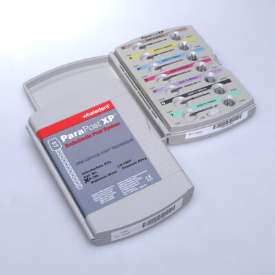 ParaPost XP sistema de reparación odontológica con componentes personalizados para restauraciones duraderas y precisas.