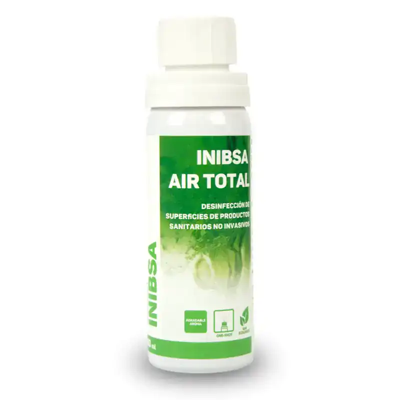 Inibsa Air Total desinfectante para superficies y productos sanitarios no invasivos, en formato práctico y efectivo.