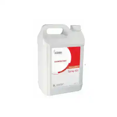 Acondicionador de desinfectante bucal en spray de 5 litros, ideal para la higiene odontológica y la desinfección de instrumentos dentales.