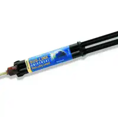 Dúo-Link Universal, sellador dental en jeringa con diseño personalizado para odontología avanzada.