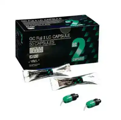 Capsulas GC Fuji III LC para odontología, 50 unidades, de alta calidad y precisión en tratamientos dentales personalizadas.