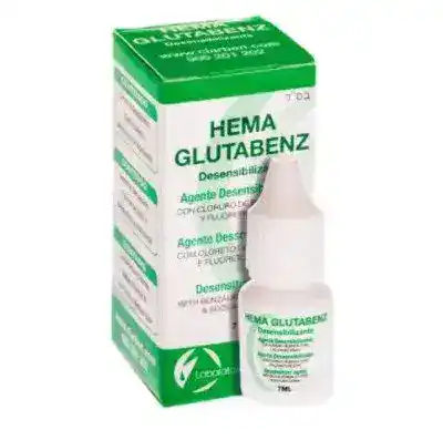Hema Glutabenz, crema desensibilizante para odontología, con cloruro de etilo y flúor, diseñada para reducir sensibilidad dental y aliviar molestias en tratamientos odontológicos.