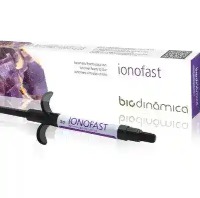 Ionófast, relleno dental compuesto para restauraciones personalizadas en odontología, con alta precisión y durabilidad, ideal para tratamientos estéticos y funcionales.