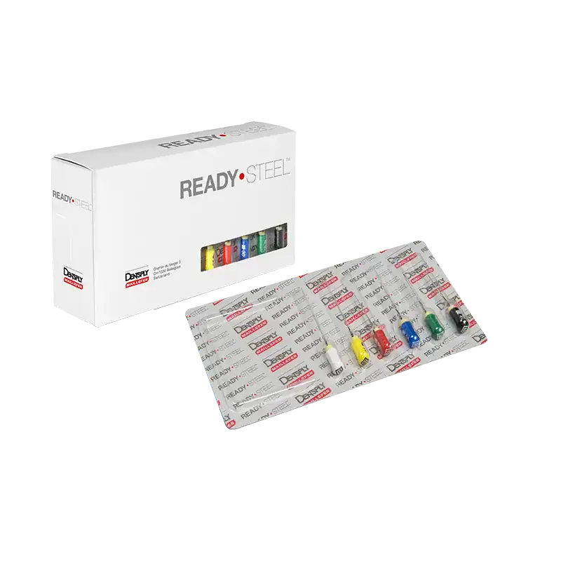 Teningo con sellos de colores para bloqueo y protección en odontología, ideal para restauraciones y procedimientos dentales seguros.