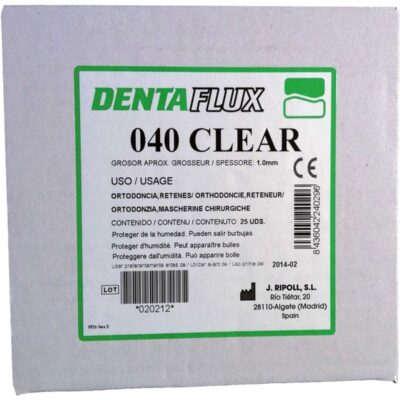 DENTAFLUX 040 CLEAR bandas de sellado para ortodoncia, protección contra humedad, 25 unidades, material quirúrgico personalizado para odontología.