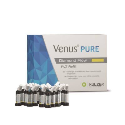 Venus PURE Diamond Flow PLT Refill para productos odontológicos personalizados, nano híbrido luminoso y radio-opaco.