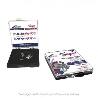 Kit de instrumentos odontológicos personalizados para profesionales dentales, compacto y fácil de transportar. Incluye herramientas esenciales para tratamientos con marca personalizada.