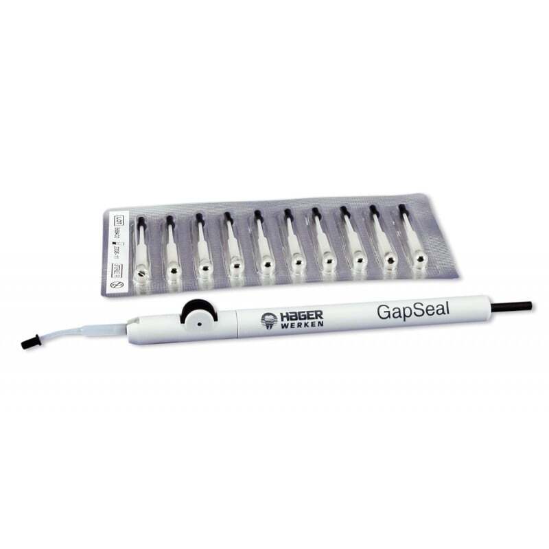 Tinte odontológico personalizado para sellado de espacios en tratamientos dentales, ideal para odontólogos, mejora la precisión y el resultado en procedimientos de sellado dental, compatible con productos como GapSeal.