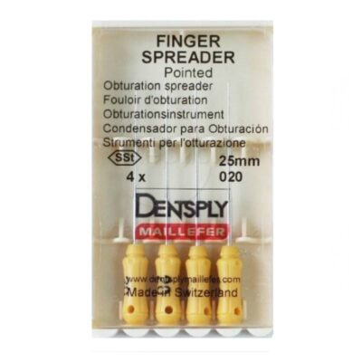 Punta de espátula para obturaciones dentales, instrumento odontológico para aplicación precisa de material de obturación, clásico y fiable.