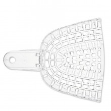 Plato de impresión 3D para fabricación de productos odontológicos personalizados, ideal para alineadores y férulas.