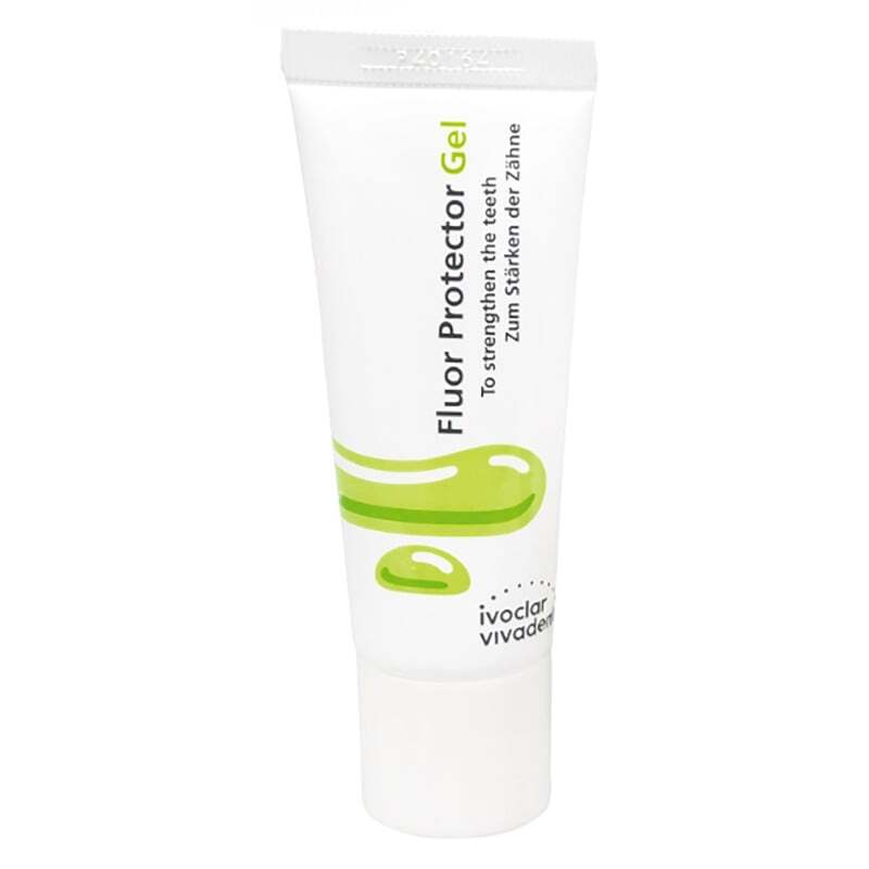 Protector gel dental con fluor para fortalecer los dientes y prevenir caries, ideal para uso diario. Formulación de alta calidad para una protección efectiva en tratamientos odontológicos personalizados.