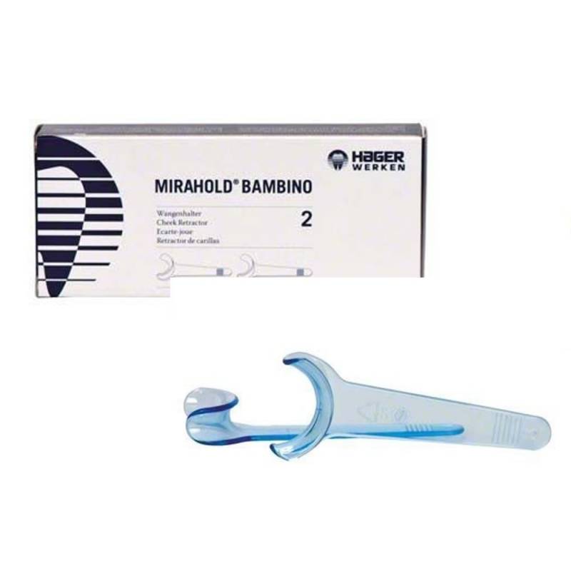 Estuche y protector de boca para férulas dentales, modelo MIRAHOLD BAMBINO de Hager Werken, para uso en ortodoncia y protección dental infantil.