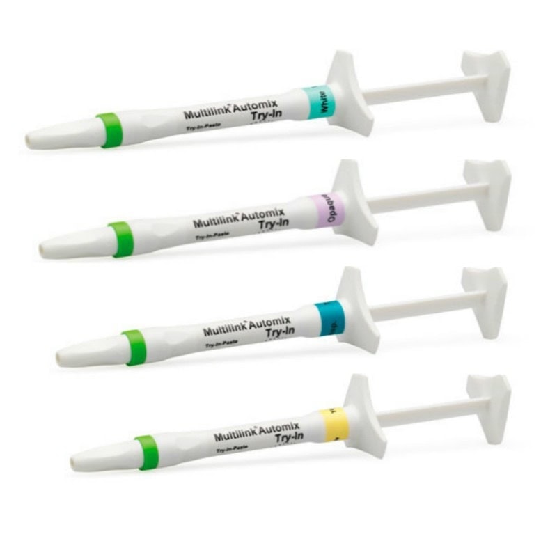 Multiink Automix: material compuesto para prótesis dentales, fácil de usar y obtener un acabado preciso, personalizado para cada paciente. Perfecto para odontología estética y restauradora.