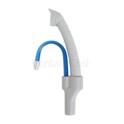 Cánula de oxigenoterapia personalizada para odontología, con tubo flexible y adaptador para un suministro preciso en procedimientos dentales.