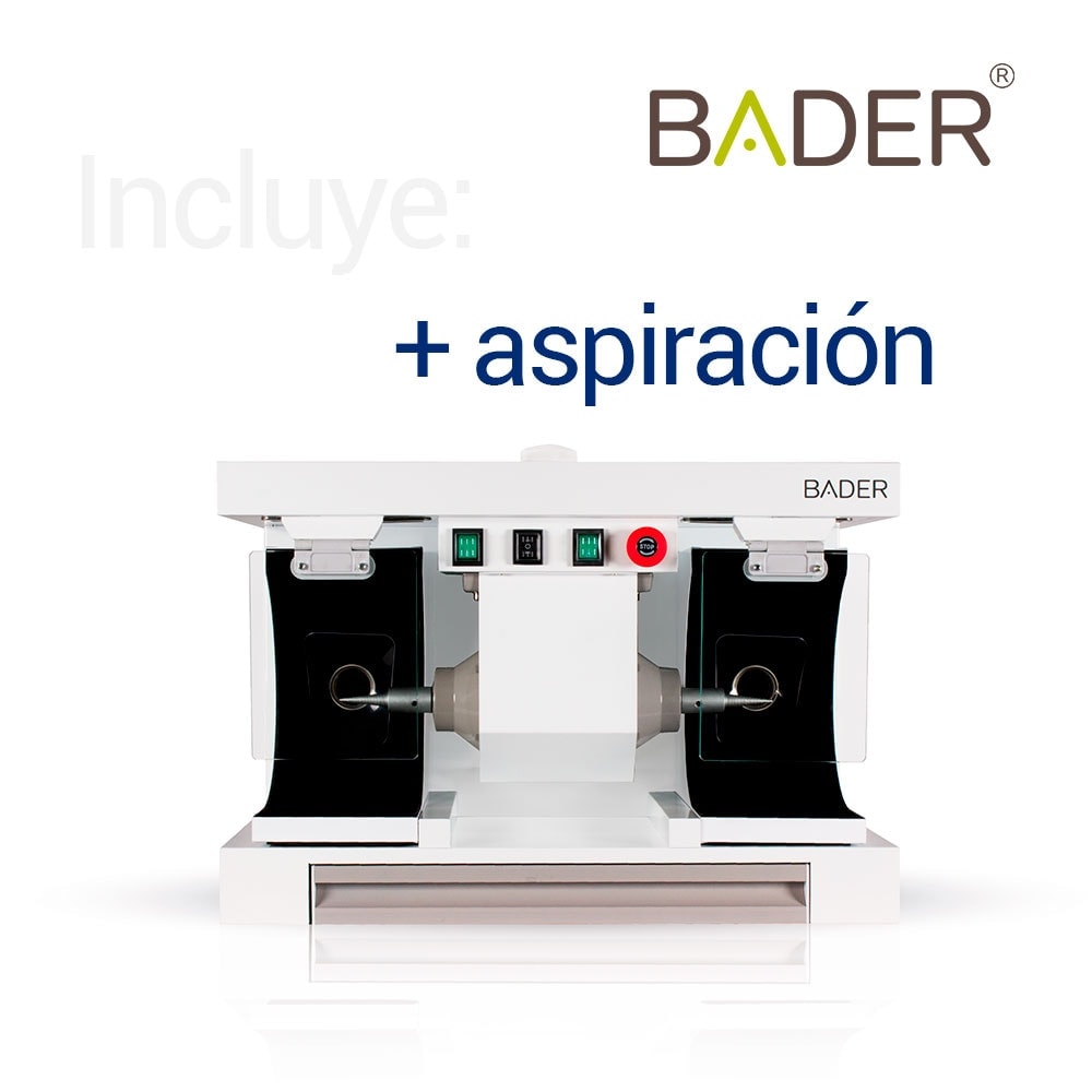BADER sistema de aspiración odontológica para limpieza y salud dental, diseñado para clínicas y laboratorios.
