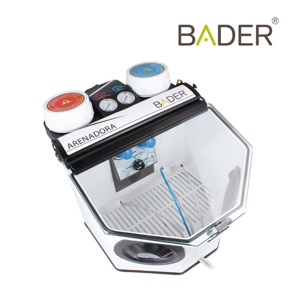 BADER arenero odontológico personalizado para tratamientos dentales, equipado con control de temperatura y presión, ideal para procedimientos dentales seguros y eficientes.