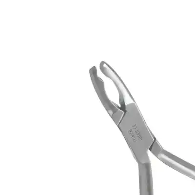 Pinza de compresión para prótesis dentales, herramienta odontológica personalizada, acero inoxidable, alta precisión y durabilidad, utilizada por profesionales en clínicas dentales.