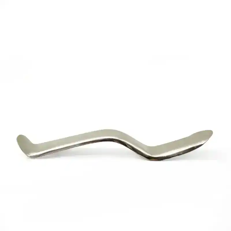 Preparador de encías odontológico personalizado en acero inoxidable para tratamientos dentales.