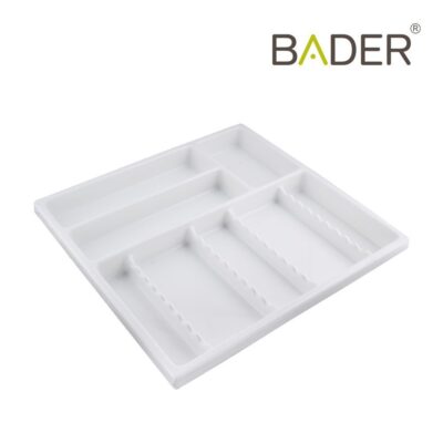 Alto texto: Bandeja de almacenamiento para productos odontológicos personalizados, ideal para clínicas dentales y laboratorios, fabricada en material resistente y fácil de limpiar.