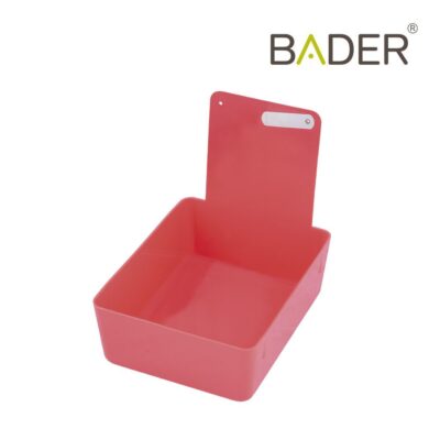 Bandeja de almacenamiento odontológico personalizada en color rosa para productos odontológicos.