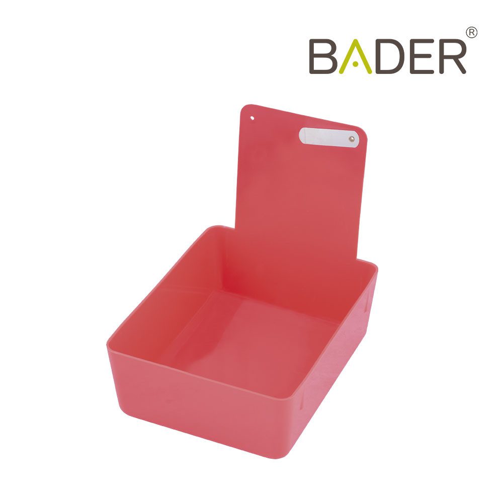 Bandeja de almacenamiento odontológico personalizada en color rosa para productos odontológicos.