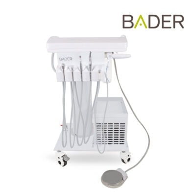 Equipo odontológico BADER para tratamientos dentales, con instrumentos personalizados y tecnología avanzada, ideal para clínicas odontológicas que buscan calidad y precisión.