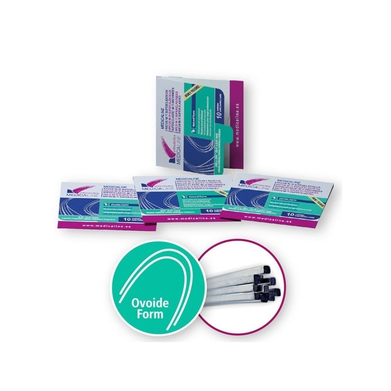 Ovoide form y cajas de protectores dentales personalizados para odontología en productos odontológicos EXAmedic.