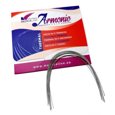 Arcos térmicos Ni-Ti para odontología, material de alta calidad para tratamientos dentales, disponibles en EXAmedic, productos personalizados y de precisión para clínicas odontológicas.