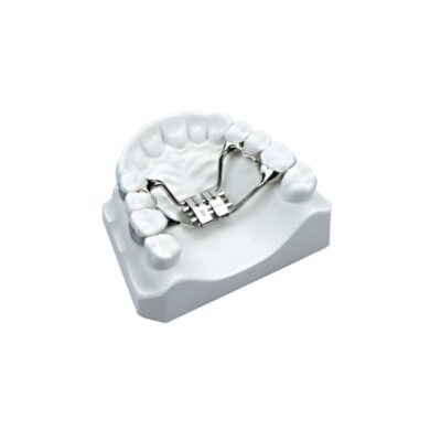 Placa de articulación temporomandibular personalizada para ortodoncia y cirugía dental.