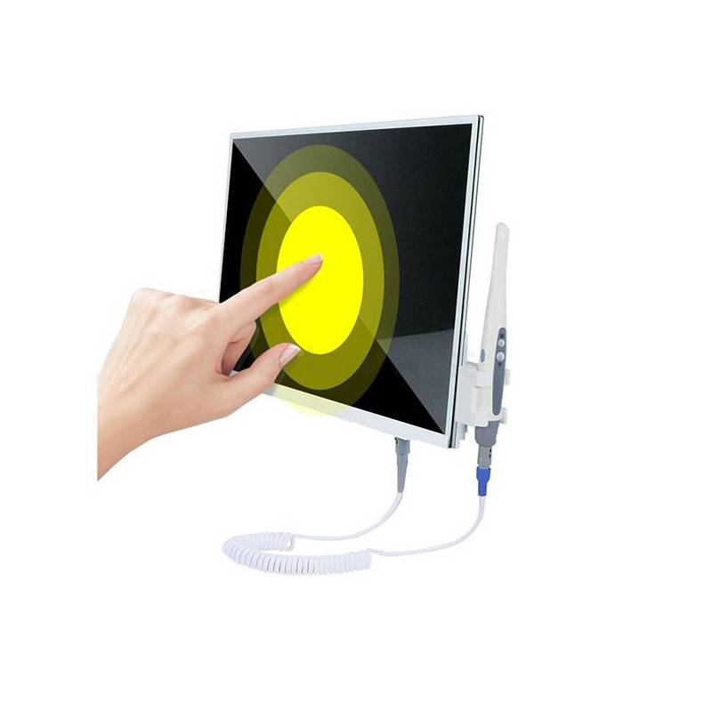 Pantalla táctil para diagnóstico odontológico personalizado, con tecnología avanzada para tratamientos precisos y eficientes en odontología.