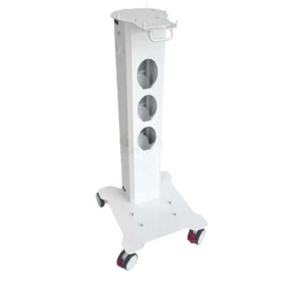 Alta calidad de soporte para productos odontológicos personalizados en clínicas dentales. Carro móvil con compartimentos para almacenamiento y fácil transporte en procedimientos odontológicos.