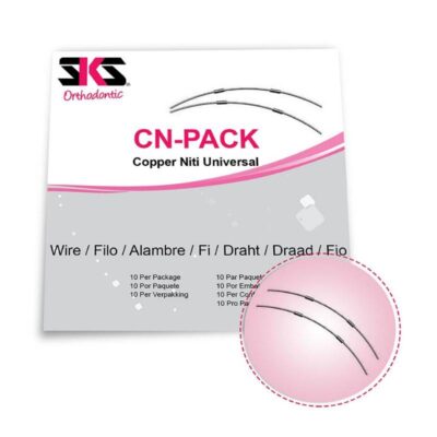 CN-PACK hilo de ortodoncia de cobre para la fijación dental, paquete de 10 unidades, ideal para tratamientos odontológicos personalizados.