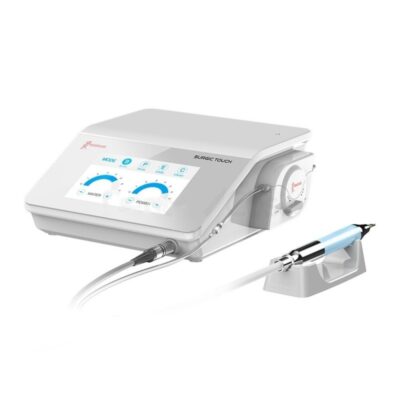 Resonador para odontología con pantalla táctil y accesorios personalizados para tratamientos dentales.