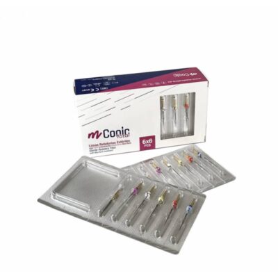 Limas rotatorias estériles para odontología, paquete de 6x6 piezas, herramientas dentales personalizadas y de alta calidad para tratamientos precisos.