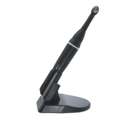 Borrador dental inalámbrico con base de carga, dispositivo de tecnología avanzada para tratamientos odontológicos precisos.