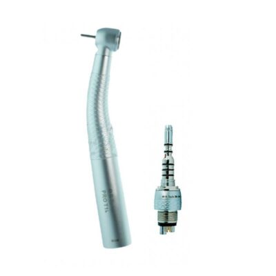 Evacuador dental neumático con diseño ergonómico y componentes personalizables para odontólogos, ideal para una limpieza eficaz y cómoda en tratamientos odontológicos.