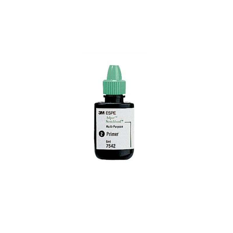 3M ESPE adhesivo multiuso para odontología, envase de 6 ml, utilizado como primer en procedimientos dentales, mejora la adhesión y durabilidad de restauraciones y aparatología ortodóntica.