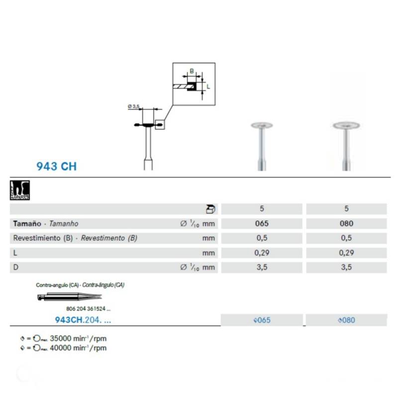 943 CH implantes odontológicos personalizados para prótesis dentales, fabricados en titanio con diferentes dimensiones y revestimientos, ideales para mejorar la estabilidad y durabilidad en tratamientos odontológicos.